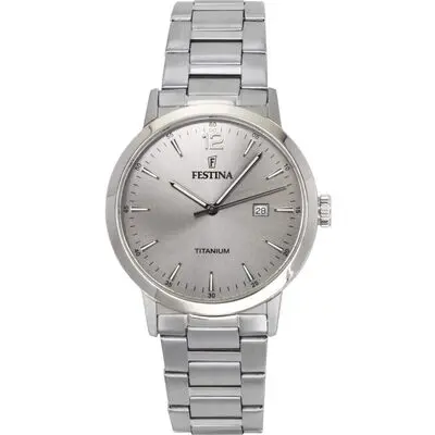 Festina Titanium Grey Dial Quartz F20435-2 Men's Watch