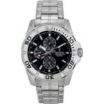 Festina Multifunction Stainless Steel Black Dial Quartz F20445-3 100M Men's Watch