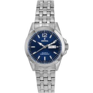 Festina Classic Stainless Steel Blue Dial Quartz F20455-3 100M Women's Watch