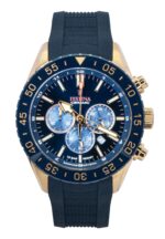 Festina Ceramic Chronograph Rubber Strap Blue Dial Quartz F20516-1 100M Men's Watch