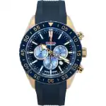 Festina Ceramic Chronograph Rubber Strap Blue Dial Quartz F20516-1 100M Men's Watch