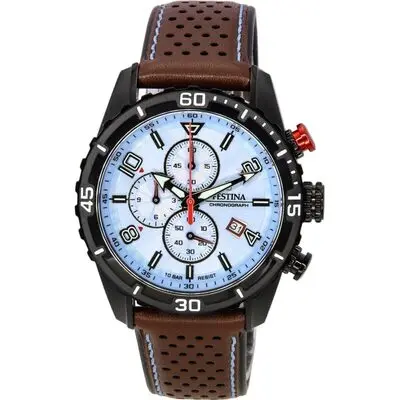 Festina Sport Chronograph Blue Dial Quartz F20519-1 F205191 100M Men's Watch