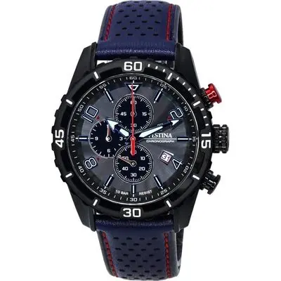 Festina Sport Chronograph Sport Black Dial Quartz F20519-3 F205193 100M Men's Watch