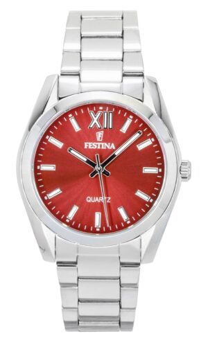 Festina Alegria Stainless Steel Red Dial Quartz F20622-B Women's Watch