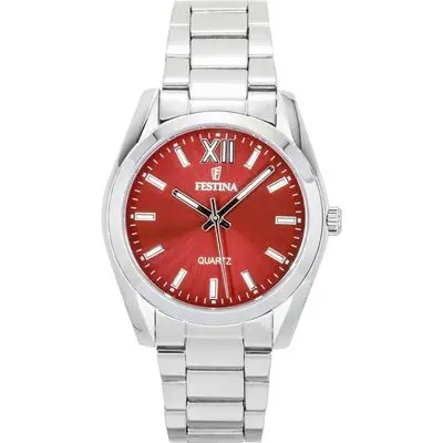 Festina Alegria Stainless Steel Red Dial Quartz F20622-B Women's Watch