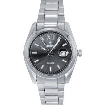 Festina Classic Stainless Steel Grey Dial Quartz F20707-3 Men's Watch