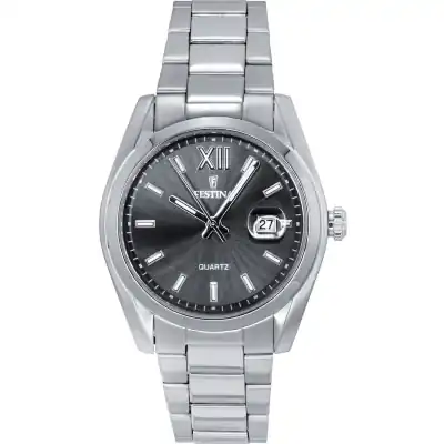 Festina Classic Stainless Steel Grey Dial Quartz F20707-3 Men's Watch