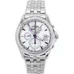 Citizen Radio Controlled Stainless Steel Mother Of Pearl Dial Eco-Drive FC0010-55D 100M Women's Watch