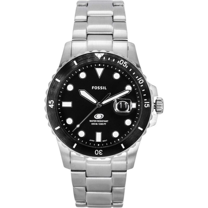 Fossil Blue Dive Stainless Steel Black Dial Quartz FS6032 100M Men's Watch Fossil Blue Dive Stainless Steel Black Dial Quartz FS6032 100M Men's Watch