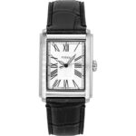 Fossil Carraway Leather Strap Silver Dial Quartz FS6078 Men's Watch