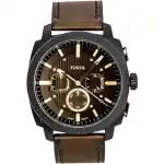Fossil Machine Chronograph Leather Strap Brown Dial Quartz FS6101 Men's Watch