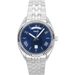 Fossil Campbell Stainless Steel Blue Dial Quartz Fs6140 Men's Watch