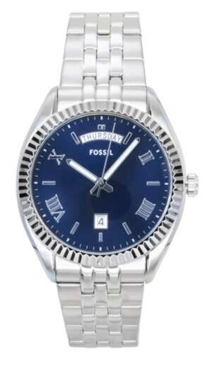 Fossil Campbell Stainless Steel Blue Dial Quartz FS6140 Men's Watch