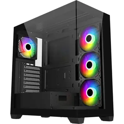 FSP M340 ARGB ATX Gaming Chassis - Black