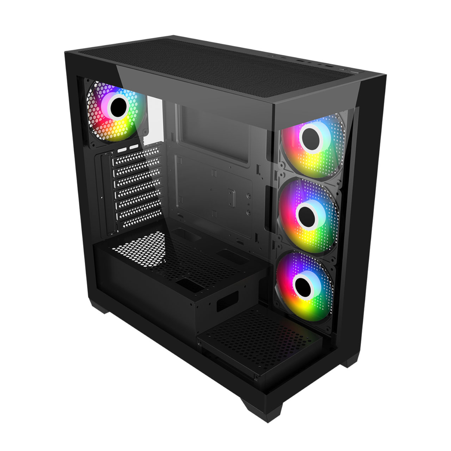 FSP M340 ARGB ATX Gaming Chassis - Black 3 FSP M340 ARGB ATX Gaming Chassis - Black - Image 3