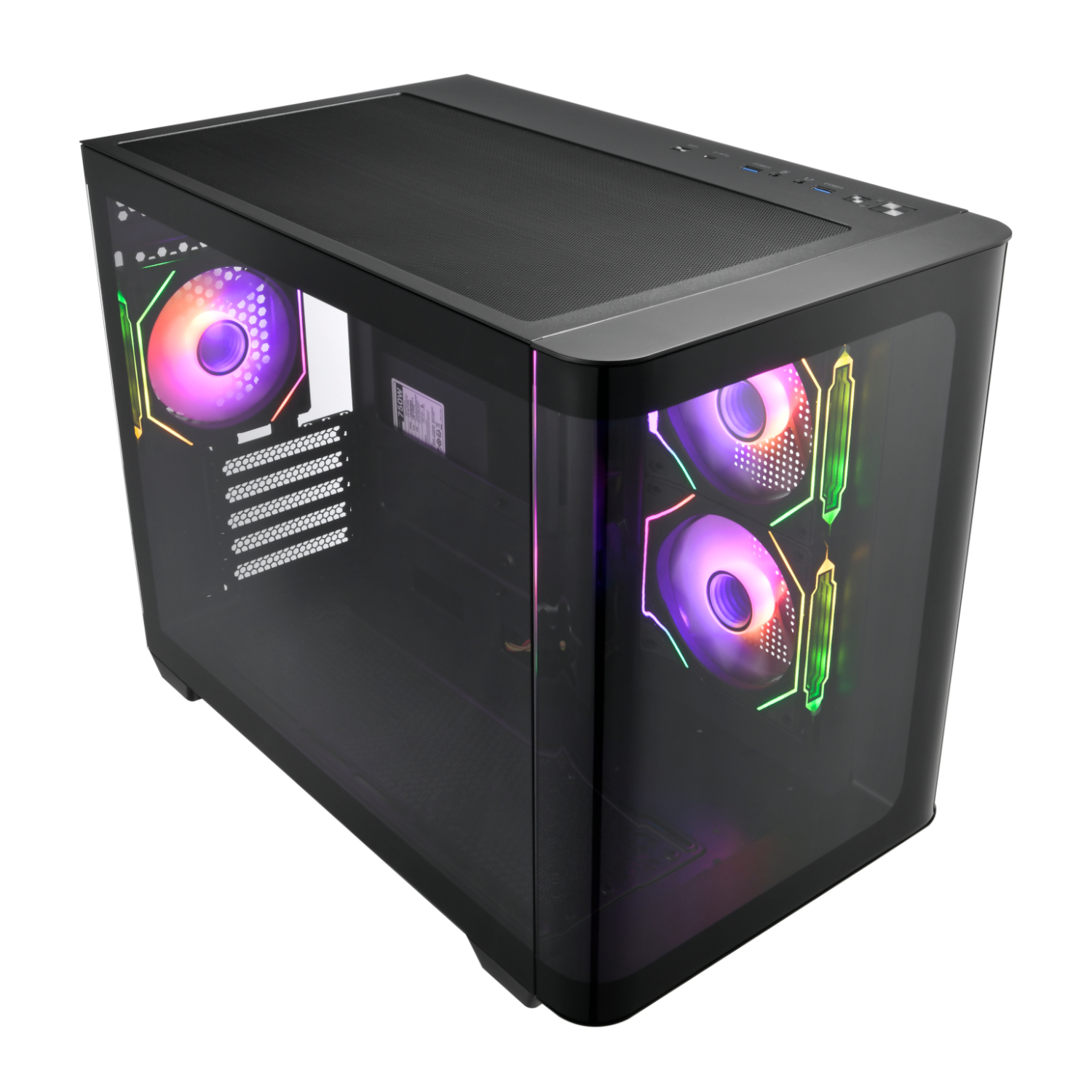 FSP S380 ARGB M-ATX Mid Tower Gaming Chassis - Black 1 FSP S380 ARGB M-ATX Mid Tower Gaming Chassis - Black