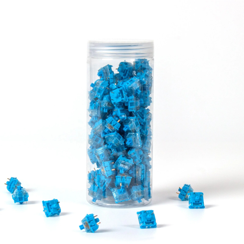 Keychron Blue Gateron Phantom Switches 110 pcs 2 Keychron Blue Gateron Phantom Switches 110 pcs - Image 2