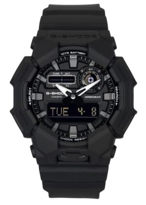 Casio G-Shock Analog Digital Bio-Based Resin Strap Black Dial Quartz GA-010-1A1 200M Men's Watch