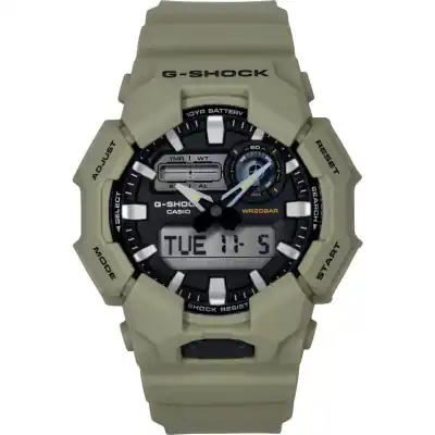 Casio G-Shock Analog Digital Bio-Based Resin Strap Black Dial Quartz GA-010-5A 200M Men's Watch