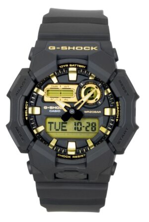 Casio G-Shock Analog Digital Bio-Based Resin Strap Black Dial Quartz GA-010GB-1A9 200M Men's Watch
