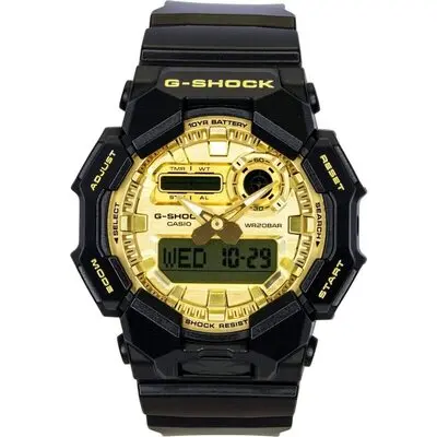 Casio G-Shock Bio-Based Resin Strap Analog Digital Gold Dial Quartz GA-010GGB-1A9 200M Men's Watch