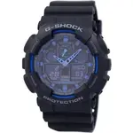 Casio G-Shock World Time Alarm GA-100-1A2 GA-100 Men's Watch