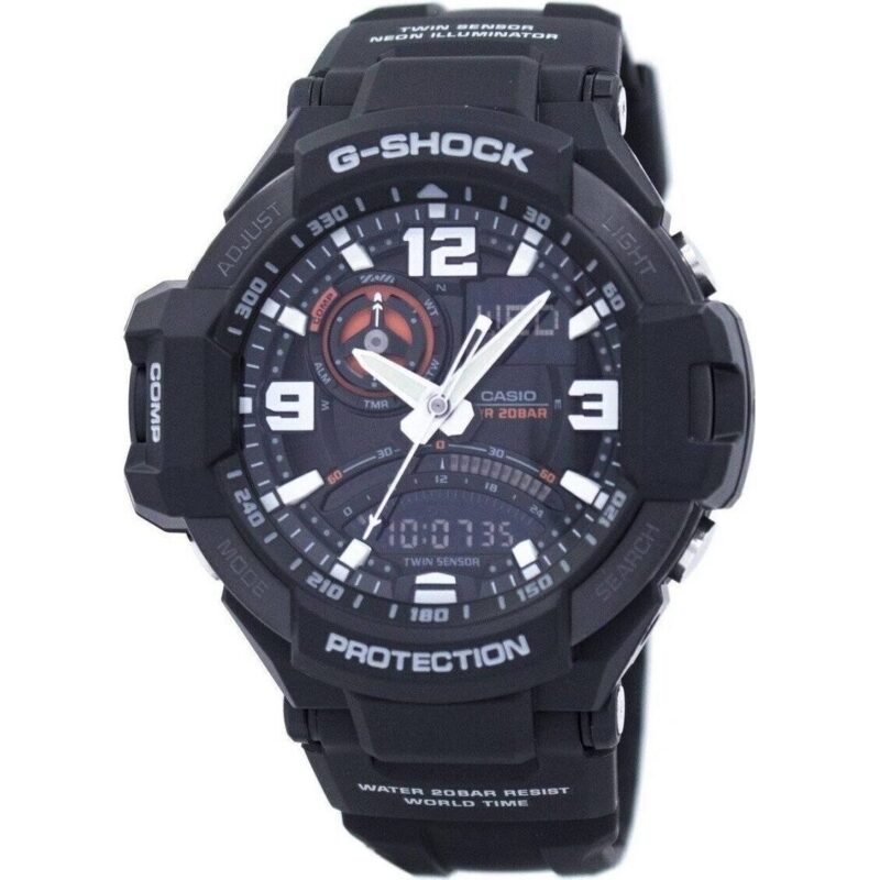 Casio G-Shock GRAVITYMASTER Twin Sensor GA-1000-1A GA1000-1A Men's Watch