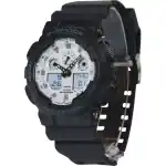 Casio G-Shock Analog Digital Resin Strap White Dial Quartz GA-100WD-1A 200M Men's Watch