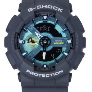 Casio G-Shock Analog Digital Bio-Based Resin Blue Dial Quartz GA-110AS-2A 200M Men's Watch