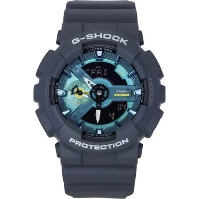 Casio G-Shock Analog Digital Bio-Based Resin Blue Dial Quartz GA-110AS-2A 200M Men's Watch