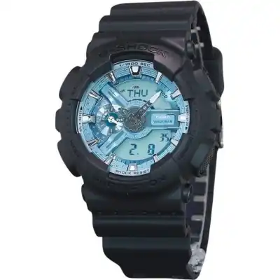 Casio G-Shock Analog Digital Resin Strap Ocean Blue Dial Quartz GA-110CD-1A2 200M Men's Watch
