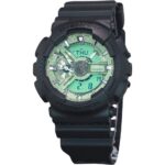 Casio G-Shock Analog Digital Resin Strap Mint Green Dial Quartz GA-110CD-1A3 200M Men's Watch