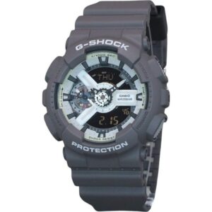 Casio G-Shock Hidden Glow Series Analog Digital Resin Strap Grey Dial Quartz GA-110HD-8A 200M Men's Watch