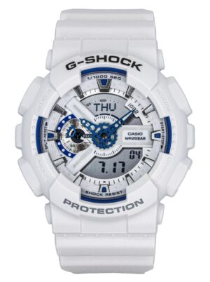 Casio G-Shock Analog Digital Resin Strap White Dial Quartz GA-110HDS-7A 200M Men's Watch