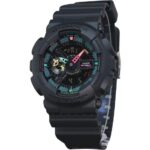 Casio G-Shock Analog Digital Multi Fluorescent Accents Series Resin Strap Black Dial Quartz GA-110MF-1A 200M Men's Watch