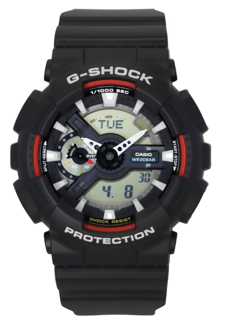 Casio G-Shock Analog Digital Bio-Based Resin Black Dial Quartz GA-110RL-1A 200M Men's Watch