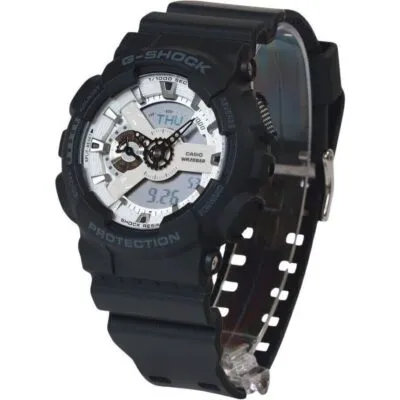 Casio G-Shock Analog Digital Resin Strap White Dial Quartz GA-110WD-1A 200M Men's Watch