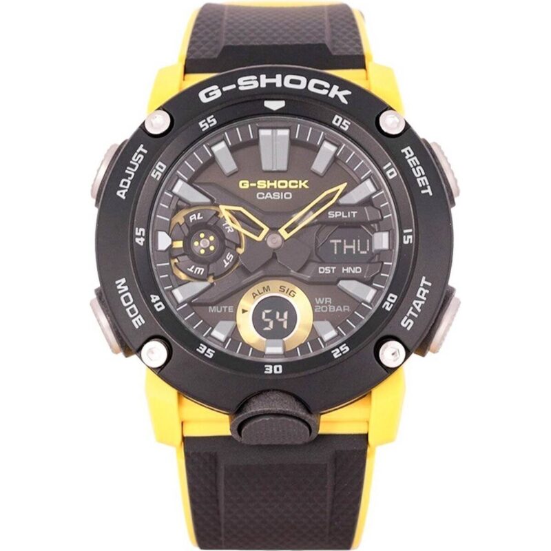 Casio G-Shock Carbon Core Guard Digital Analog Black Dial Quartz GA-2000-1A9 GA2000-1A9 200M Men's Watch