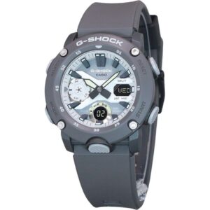 Casio G-Shock Hidden Glow Series Analog Digital Resin Strap Grey Dial Quartz GA-2000HD-8A 200M Men's Watch