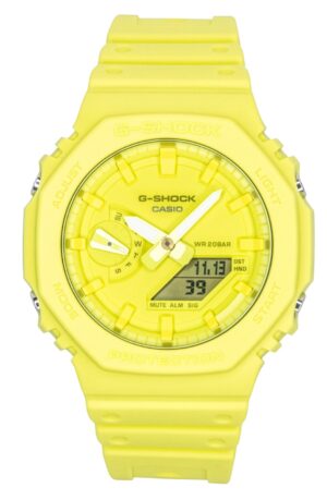 Casio G-Shock Analog Digital Bio-Based Resin Strap Green Dial Quartz GA-2100-9A9 200M Men's Watch