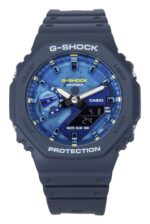 Casio G-Shock Analog Digital Bio-Based Resin Strap Blue Dial Quartz GA-2100AS-2A 200M Men's Watch