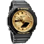 Casio G-Shock Analog Digital Black And Gold Color Resin Strap Quartz GA-2100GB-1A 200M Men's Watch