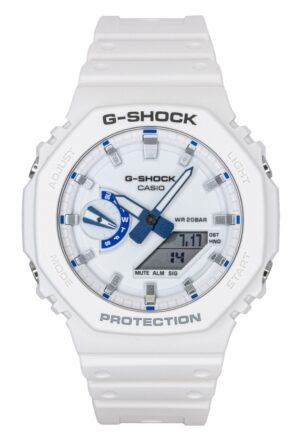 Casio G-Shock Analog Digital Resin Strap White Dial Quartz GA-2100HDS-7A 200M Men's Watch