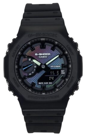 Casio G-Shock Analog Digital Bio-Based Resin Strap Multicolor Dial Quartz GA-2100RW-1A 200M Men's Watch