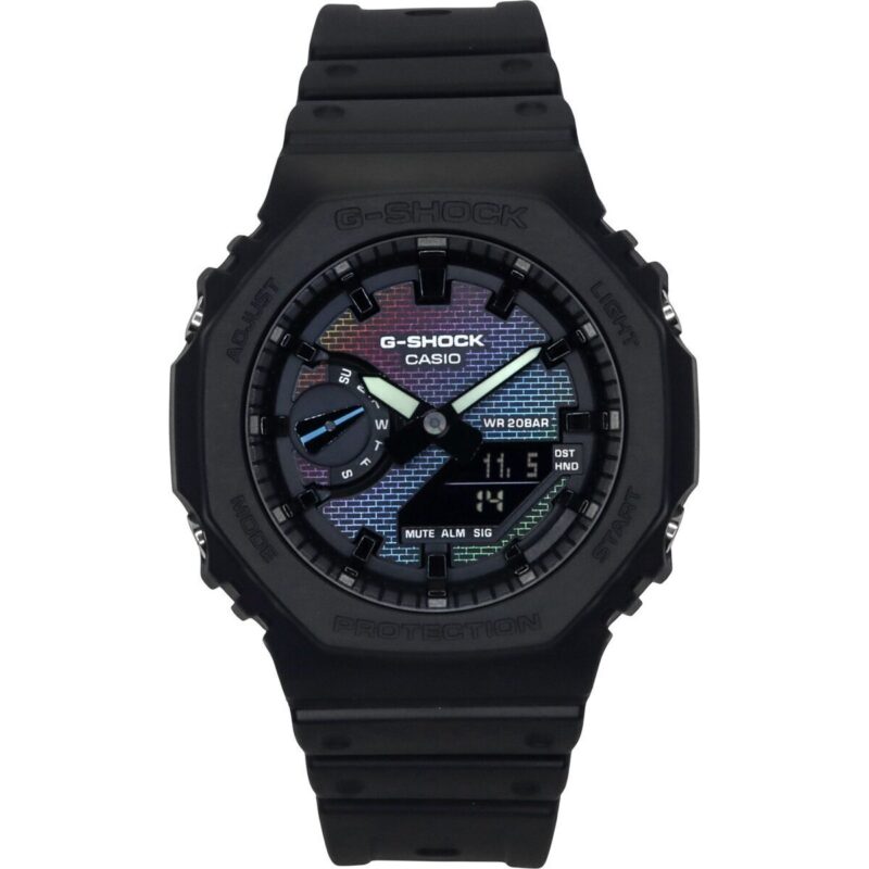 Casio G-Shock Analog Digital Bio-Based Resin Strap Multicolor Dial Quartz GA-2100RW-1A 200M Men's Watch