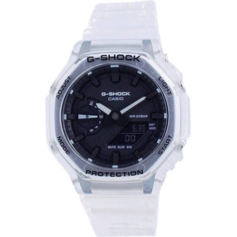 Casio G-shock Skeleton Transparent Diver's Analog Digital Quartz Ga-2100ske-7a Ga2100ske-7 200m Men's Watch Casio G-shock Skeleton Transparent Diver's Analog Digital Quartz Ga-2100ske-7a Ga2100ske-7 200m Men's Watch