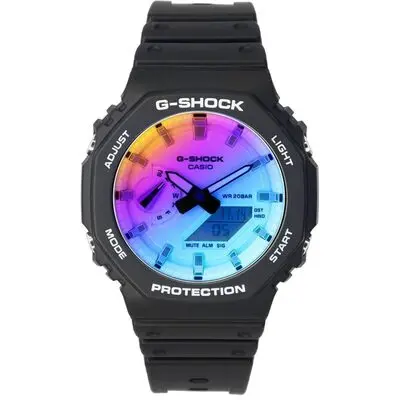 Casio G-Shock Iridescent Color Analog Digital Quartz GA-2100SR-1A GA2100SR-1 200M Unisex Watch