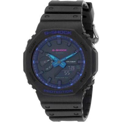 Casio G-Shock Analog Digital Black Dial Quartz GA-2100VB-1A GA2100VB-1 200M Men's Watch
