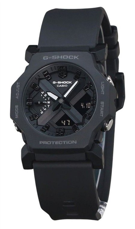Casio G-Shock Analog Digital Black Resin Black Dial Quartz GA-2300-1A 200M Men's Watch