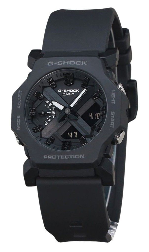 Casio G-Shock Analog Digital Black Resin Black Dial Quartz GA-2300-1A 200M Men's Watch